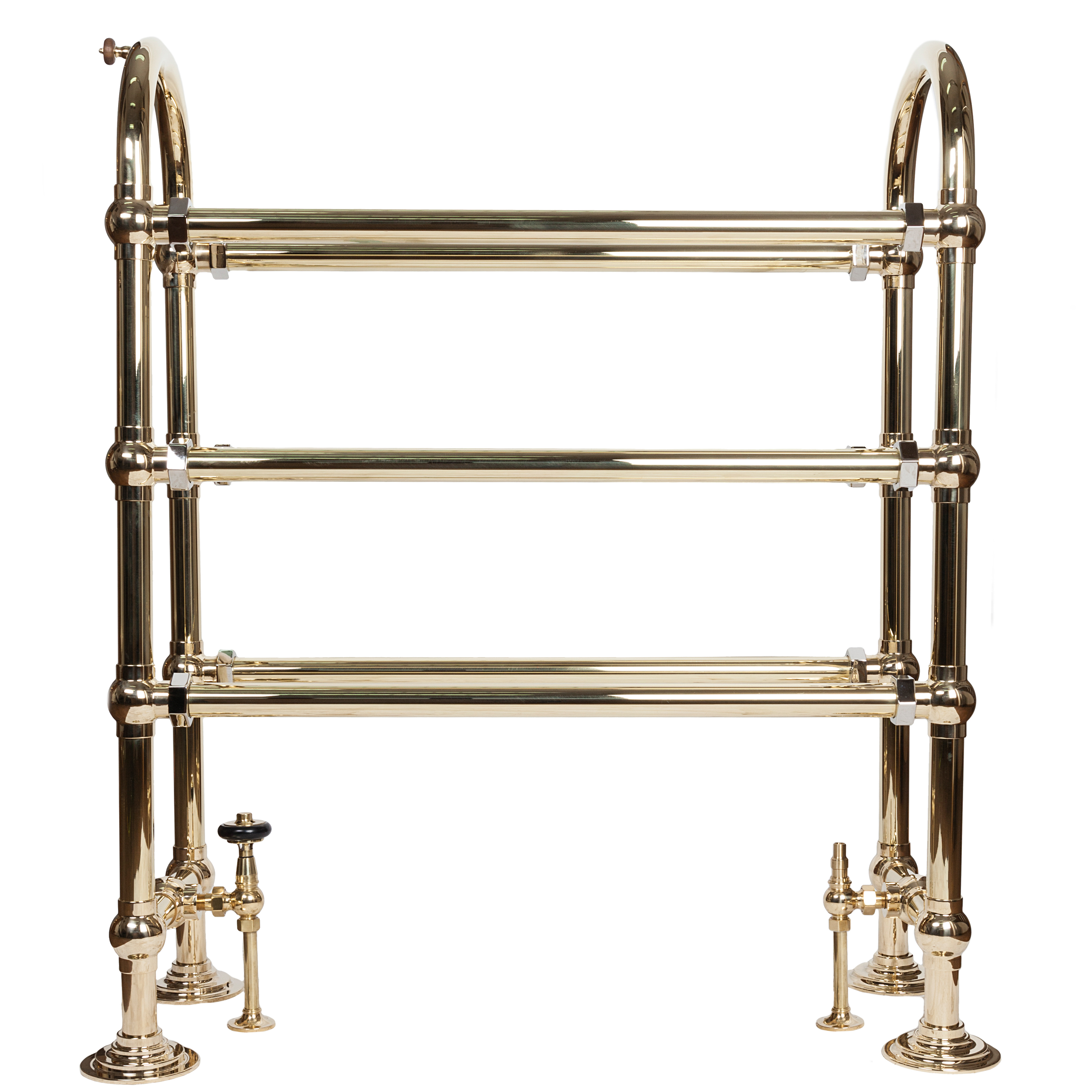 Grand Hooped Towel Rail In Brass